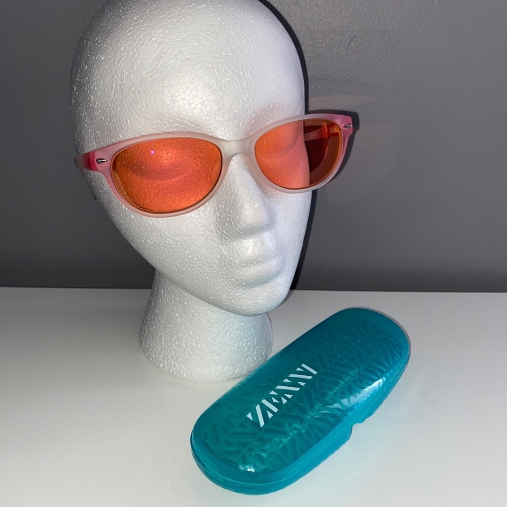 Pink Oval Lens Pink Frosted Ombre Frame Eye Glasses Frames ZENNI Adult Small